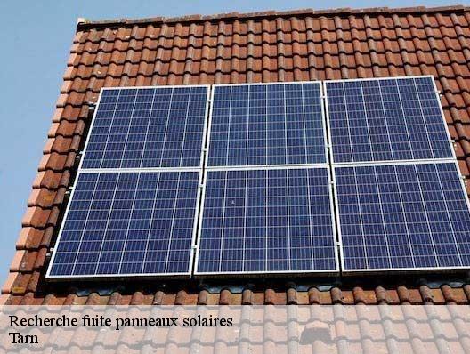 Recherche fuite panneaux solaires Tarn