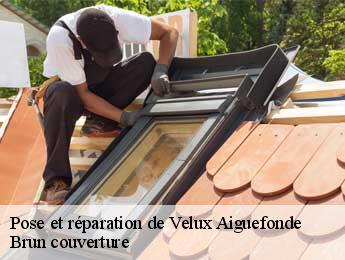 Pose et réparation de Velux  aiguefonde-81200 Brun couverture