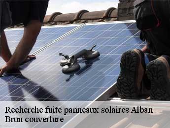 Recherche fuite panneaux solaires  alban-81250 Brun couverture