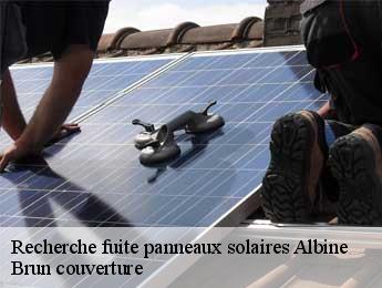 Recherche fuite panneaux solaires albine-81240 Brun couverture