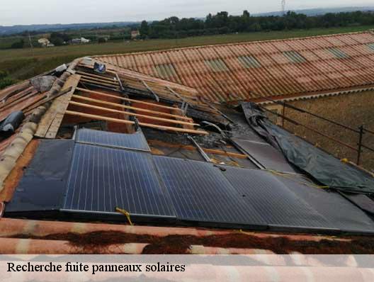 Recherche fuite panneaux solaires